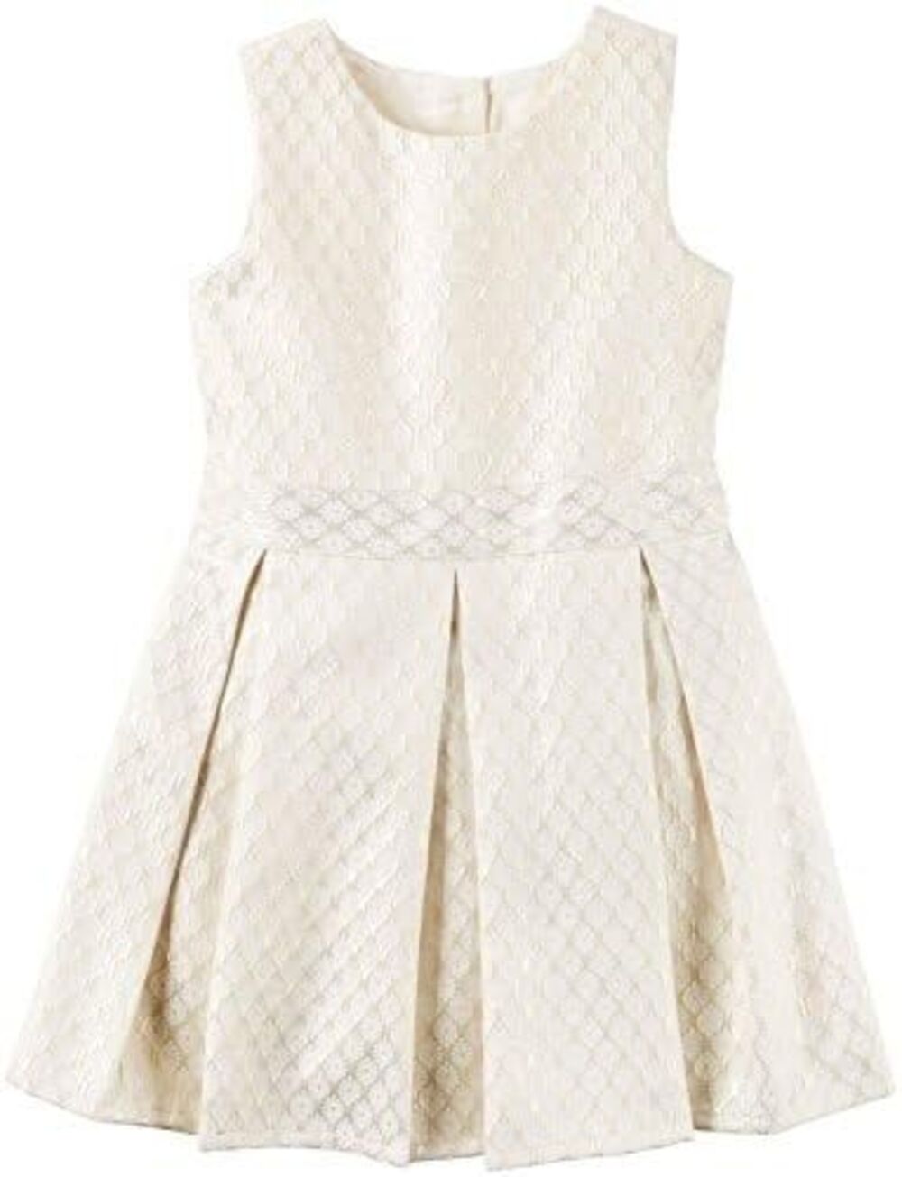 Carter’s Baby Girls Gold Metallic Floral Embroidery Special Occasion Dress 6M